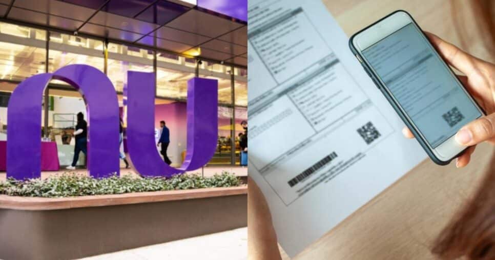 Ilustração Nubank e boleto
